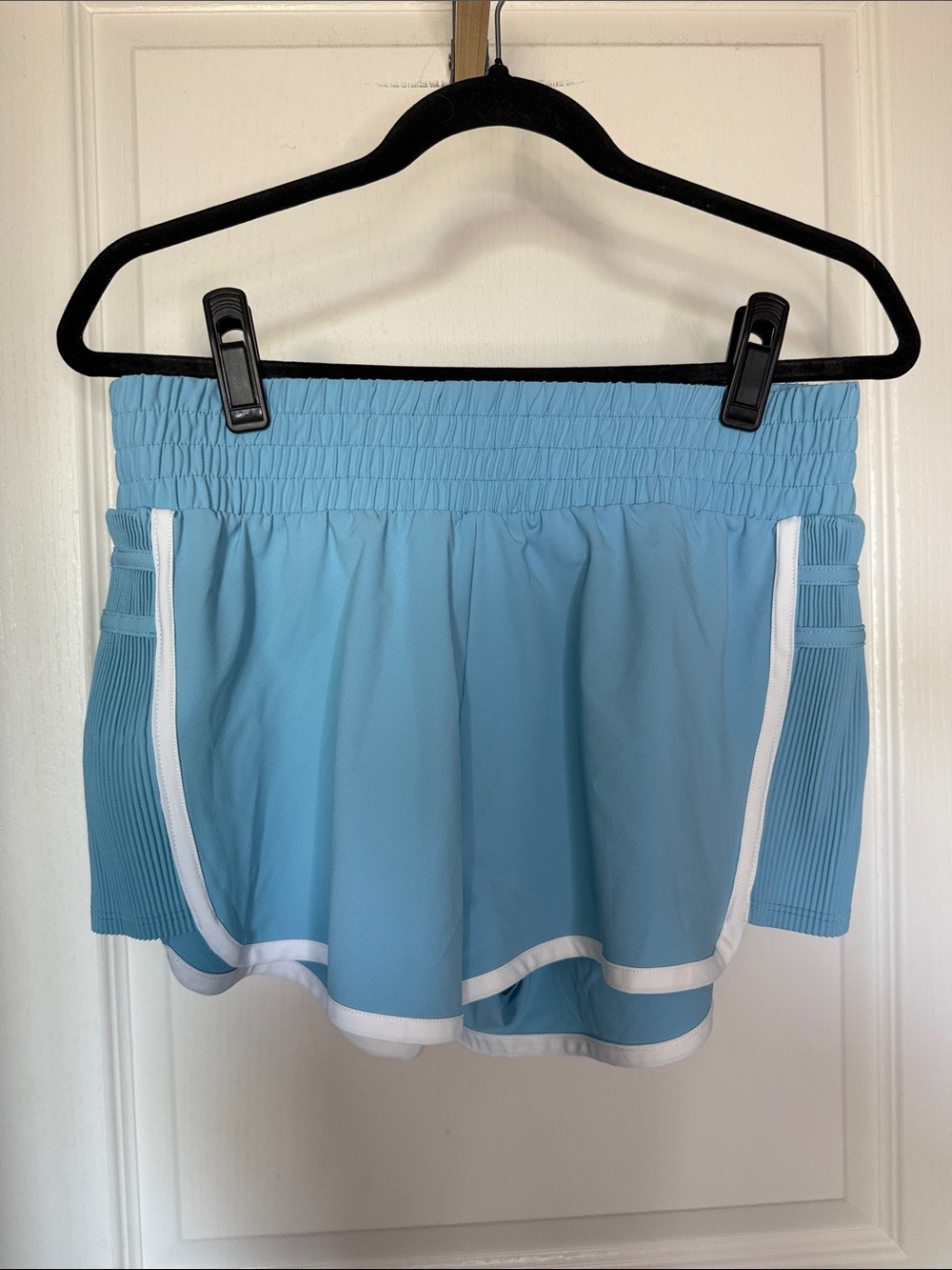 all in motion Sky Blue Athletic Shorts with White Trim. NWOT